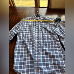 Vineyard Vines Men's Light-Weight Flannel Shirt - Blue, Coral, White M